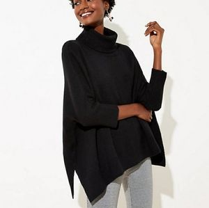 LOFT turtleneck poncho, Xs/s
